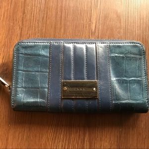 LAMB navy blue leather wallet